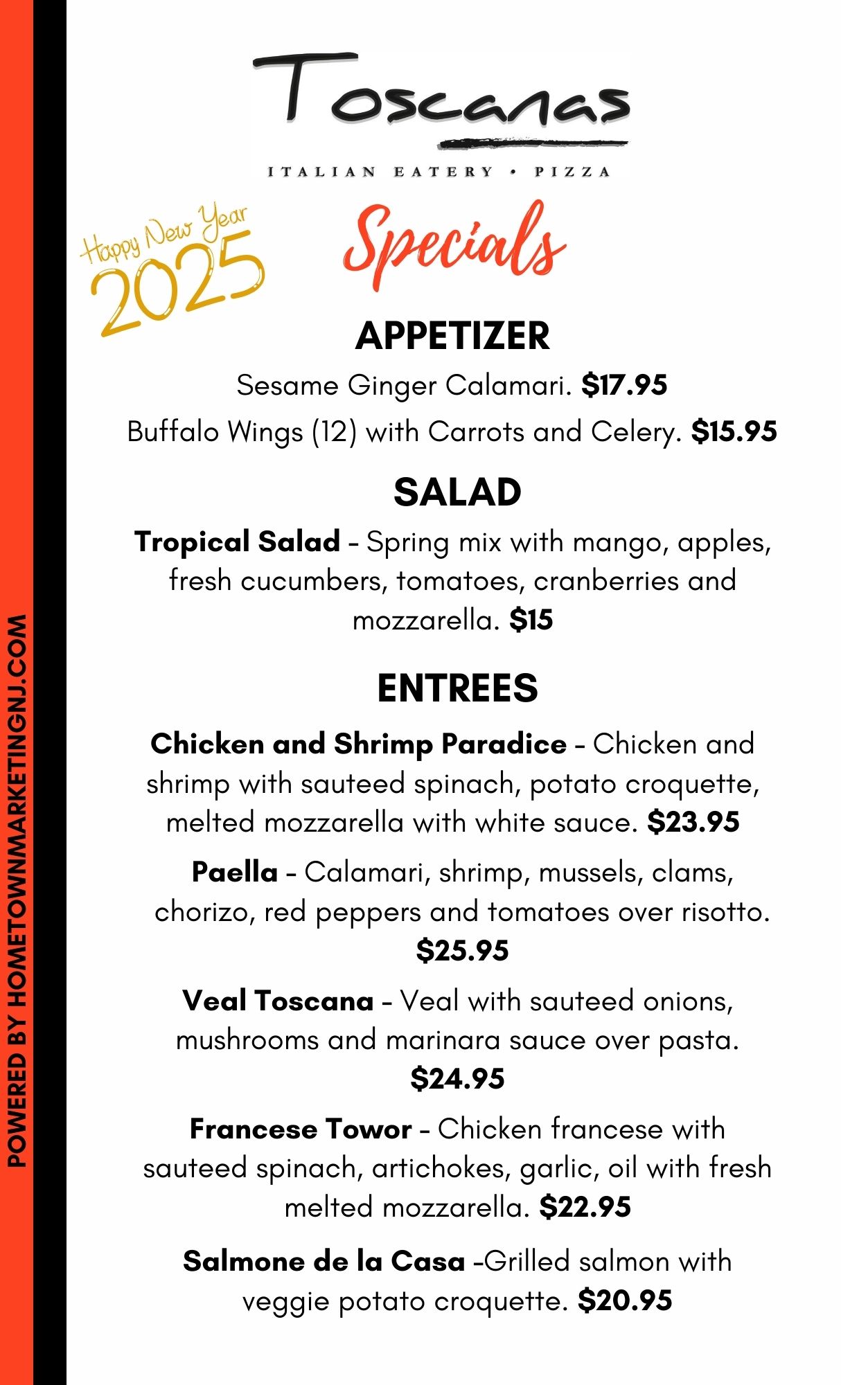 Toscana Specials 132025